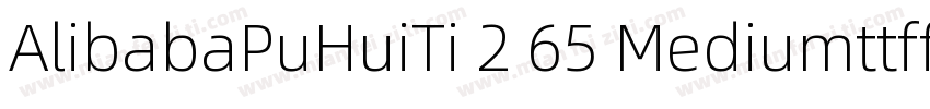 AlibabaPuHuiTi 2 65 Mediumttffold字体转换